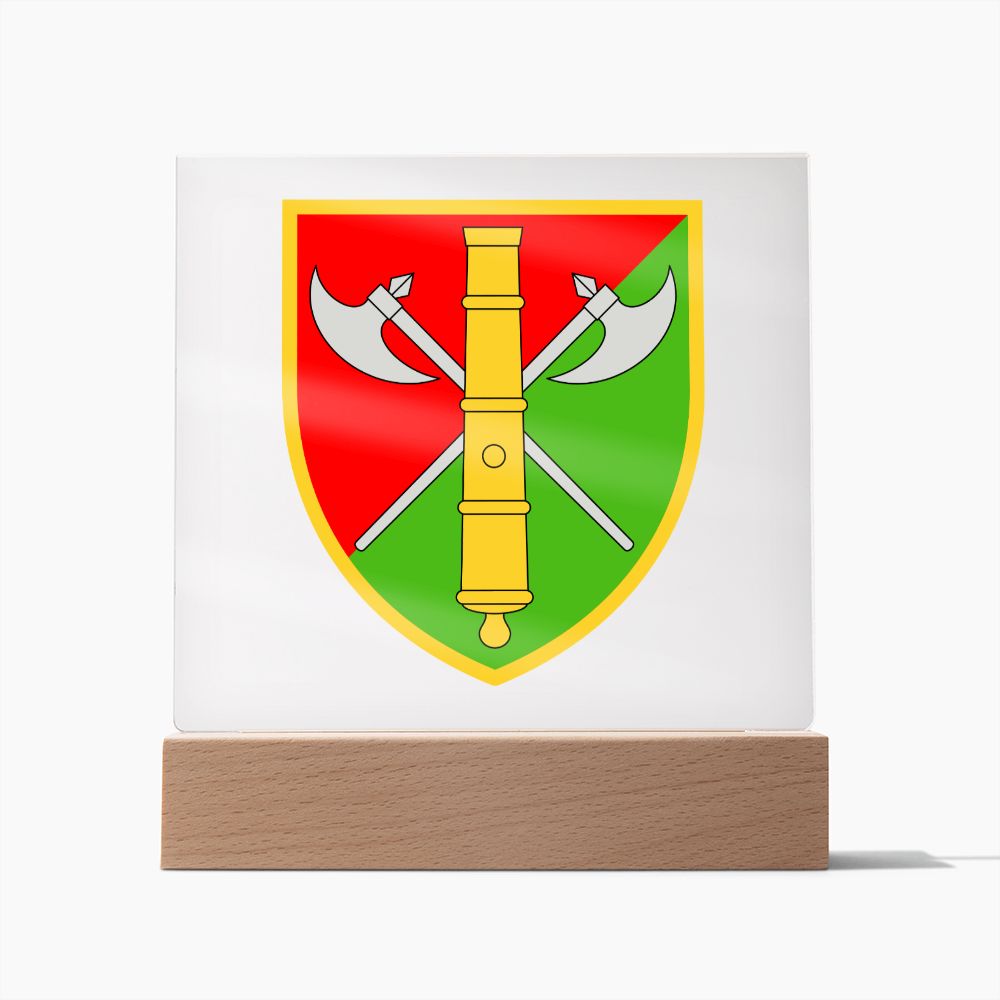 26th Artillery Brigade (Ukraine) - Square Acrylic Plaque