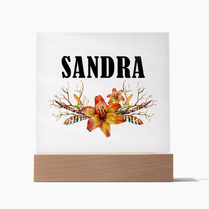 Sandra v3 - Square Acrylic Plaque