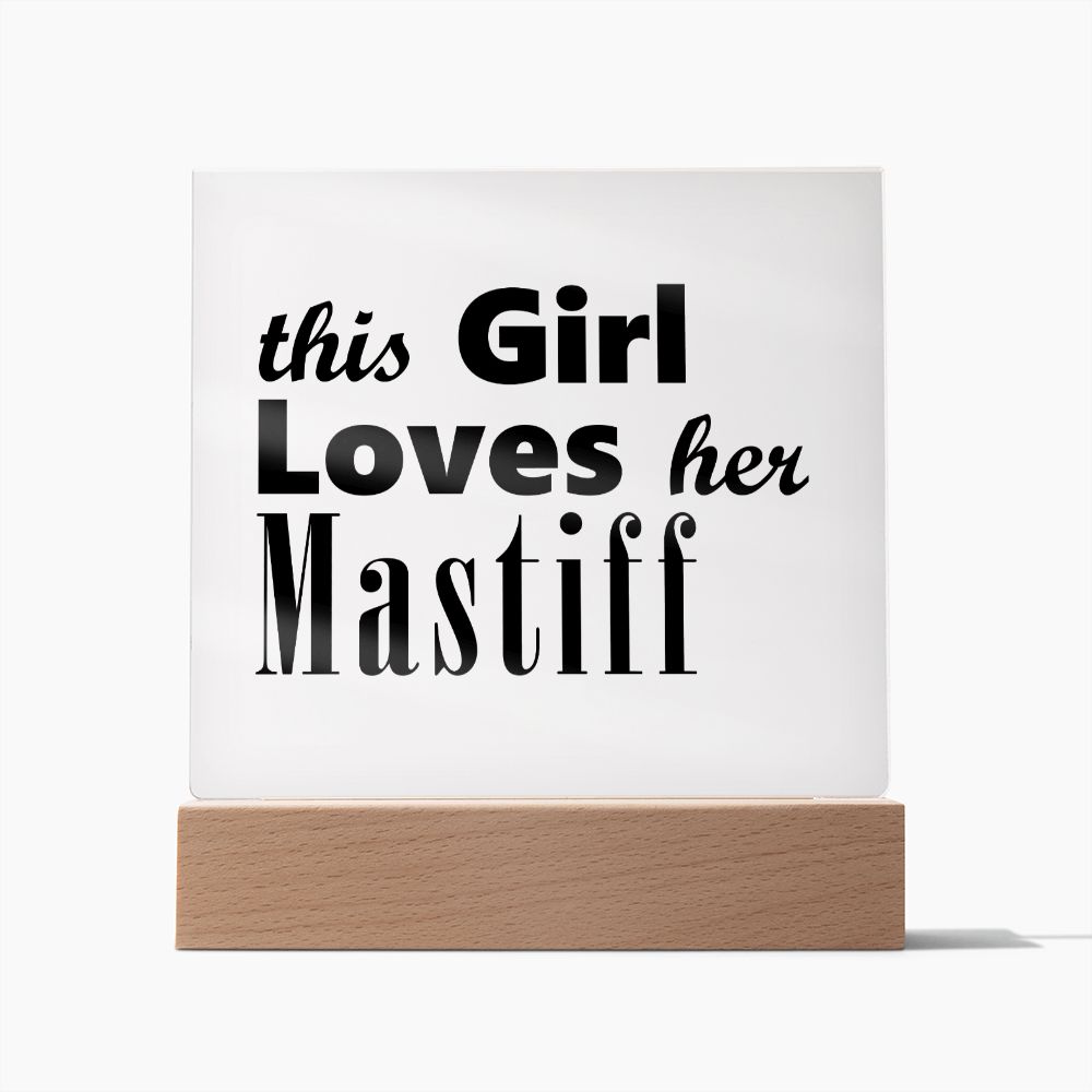 Mastiff - Square Acrylic Plaque