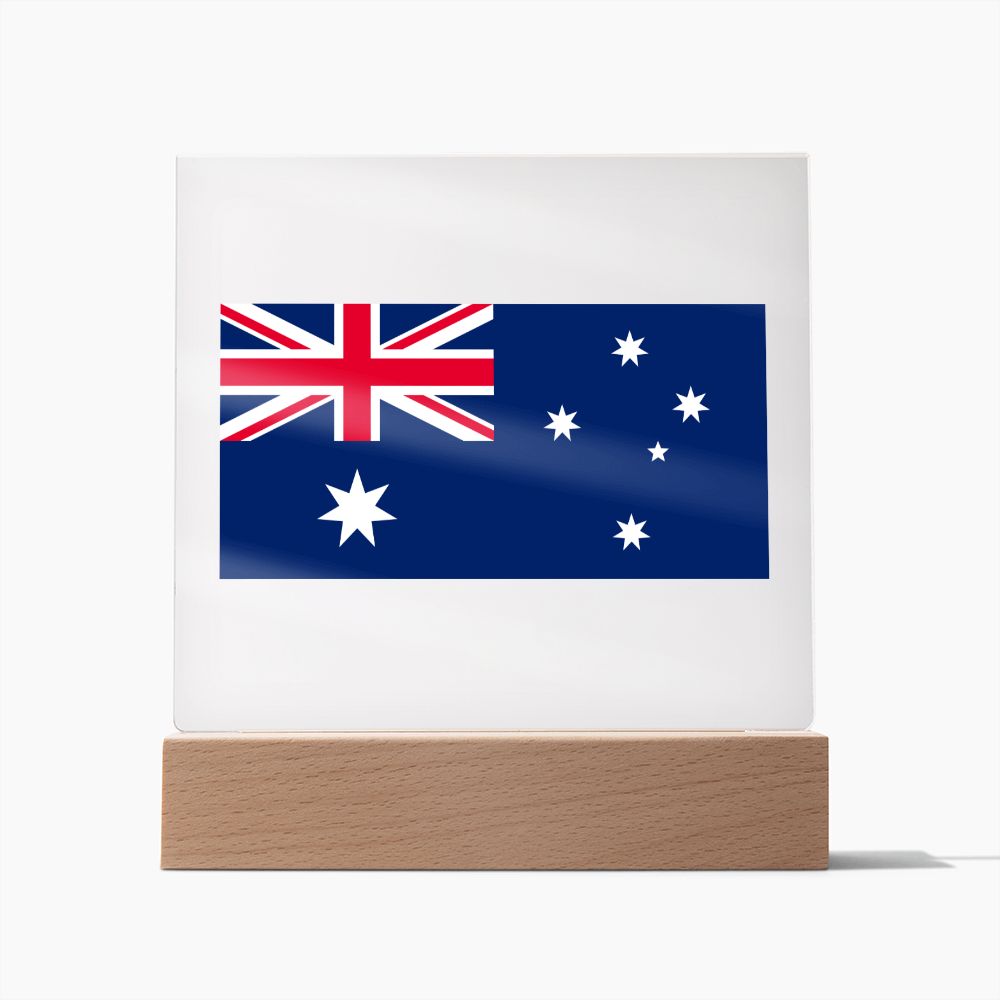 Australian Flag - Square Acrylic Plaque