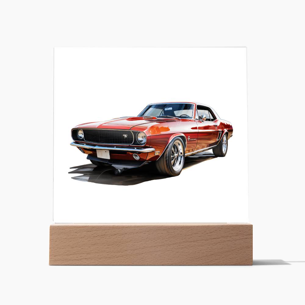 Muscle Car 01 - Square Acrylic Plaque