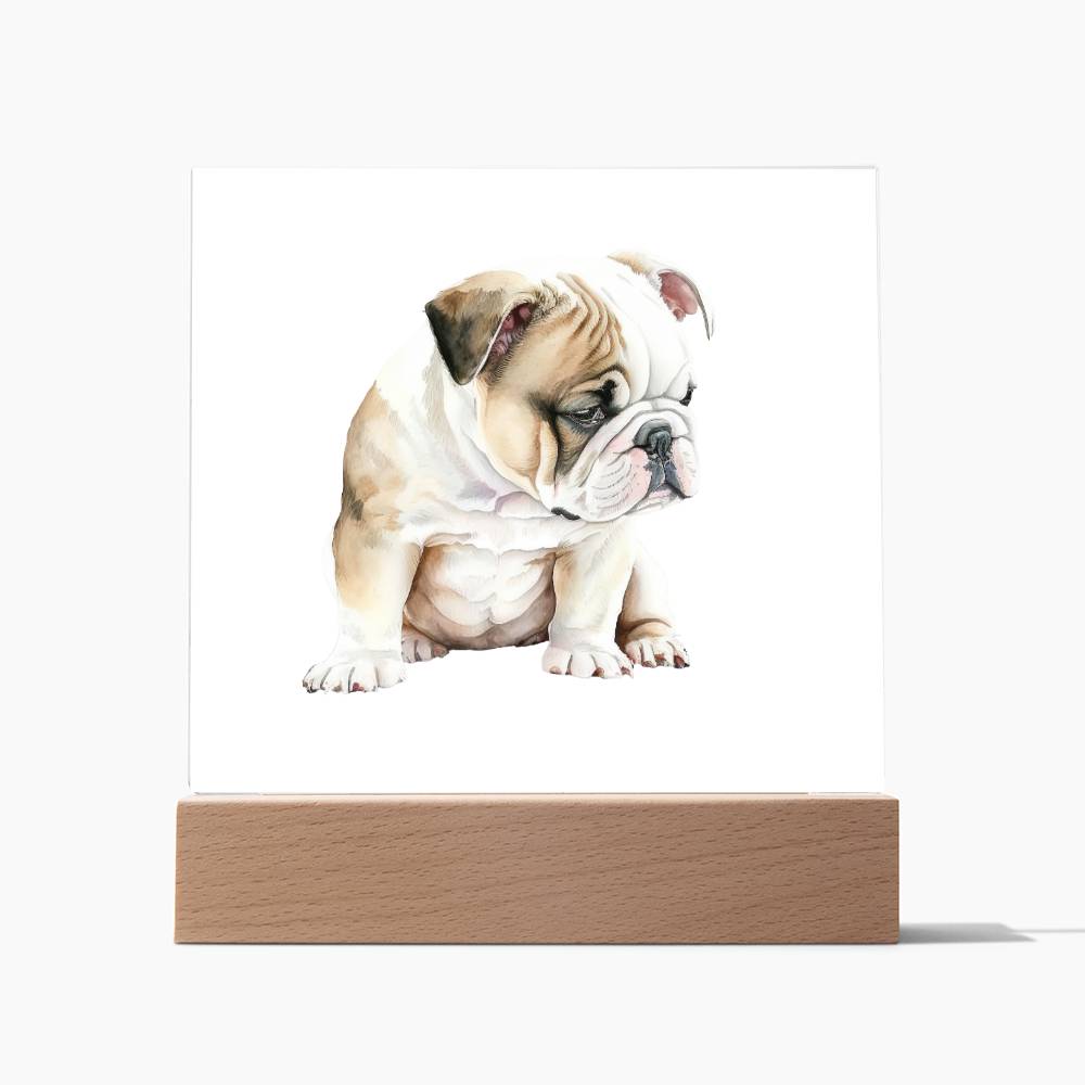 Dog Lover Collection (Watercolor) 03 - Square Acrylic Plaque