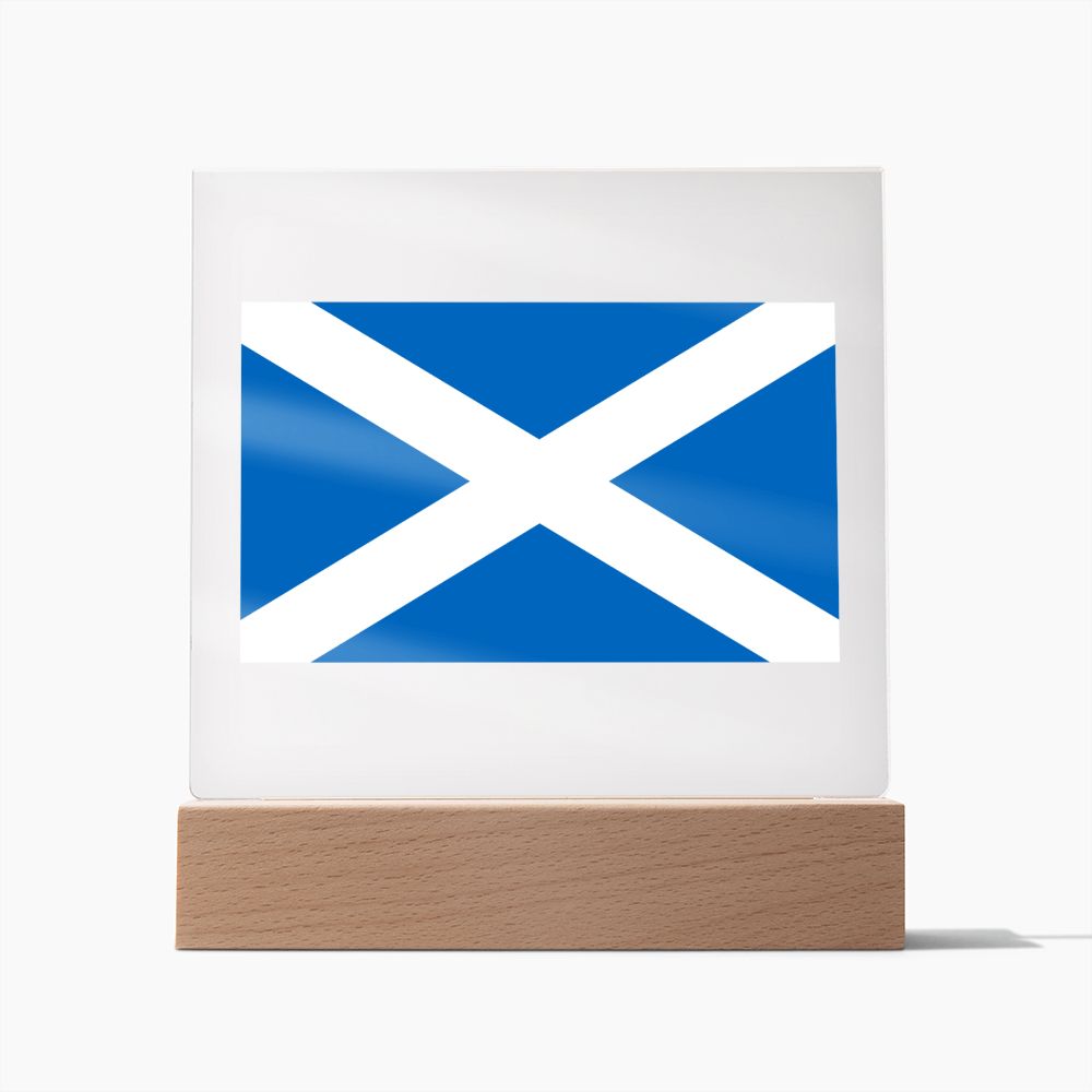 Scottish Flag - Square Acrylic Plaque