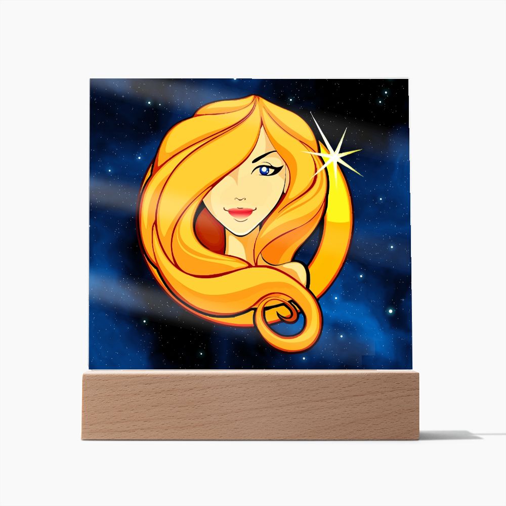 Zodiac Sign Virgo - Square Acrylic Plaque