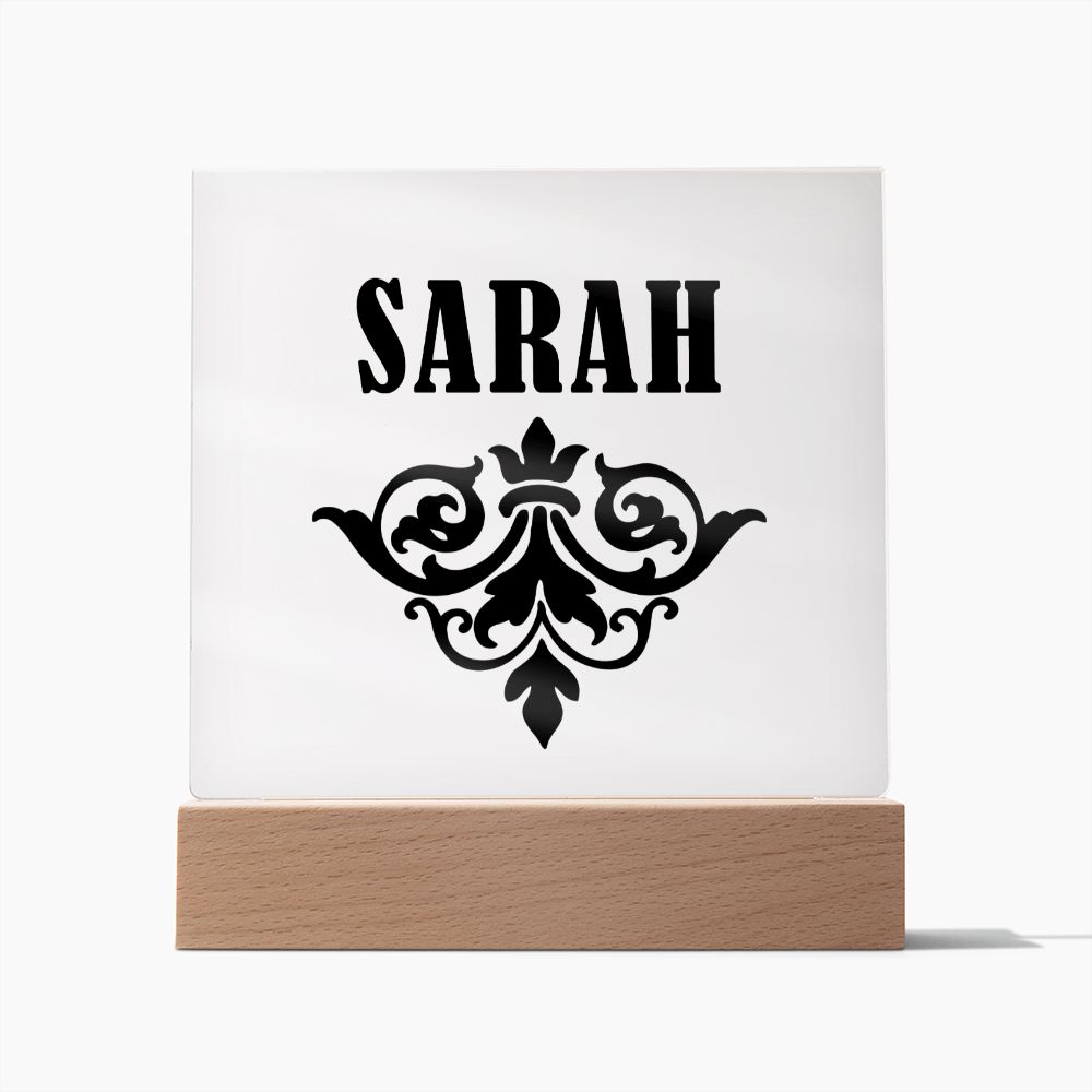 Sarah v01 - Square Acrylic Plaque