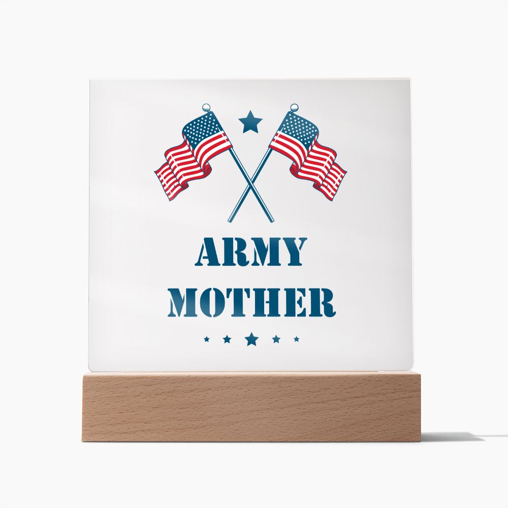 Army Mother - Square Acrylic Plaque
