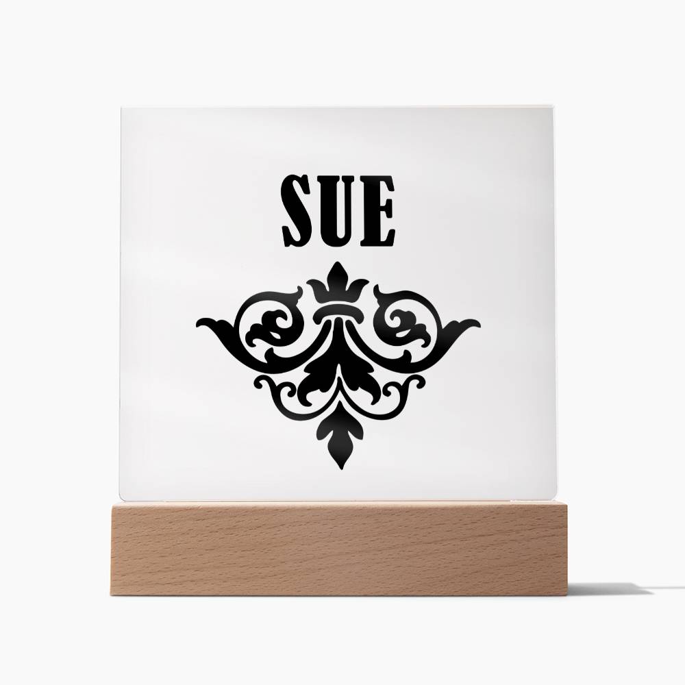 Sue v01 - Square Acrylic Plaque