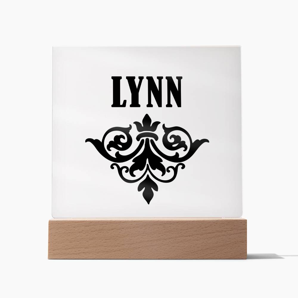 Lynn v01 - Square Acrylic Plaque