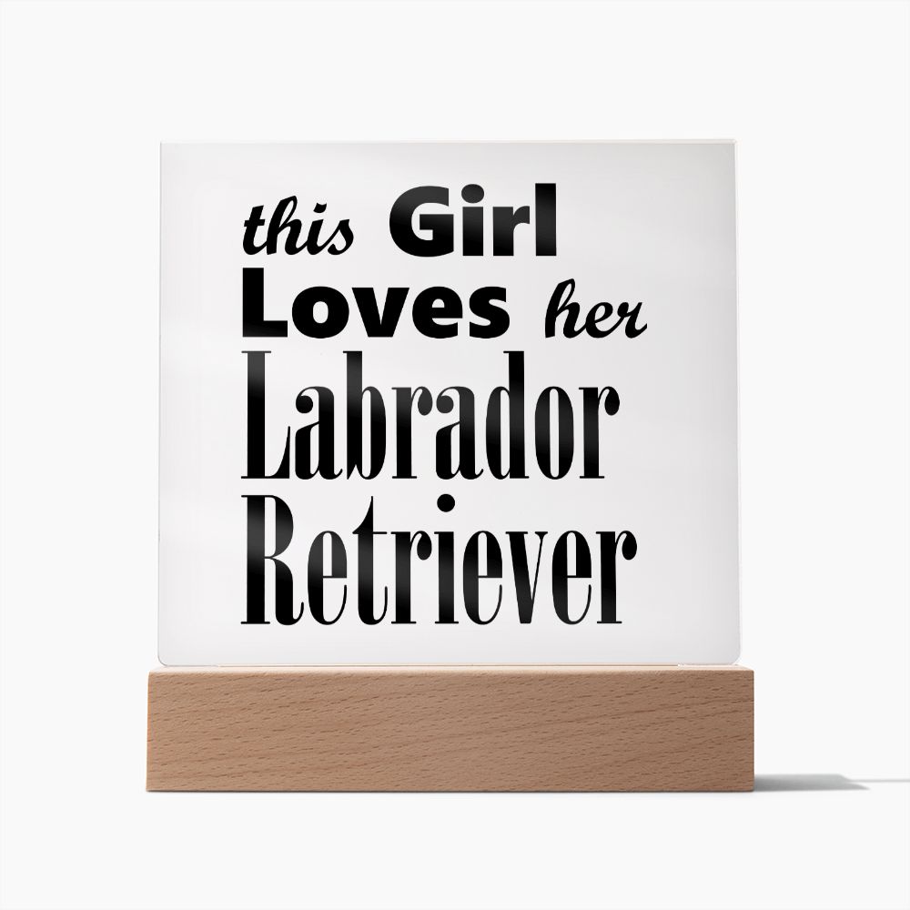 Labrador Retriever - Square Acrylic Plaque