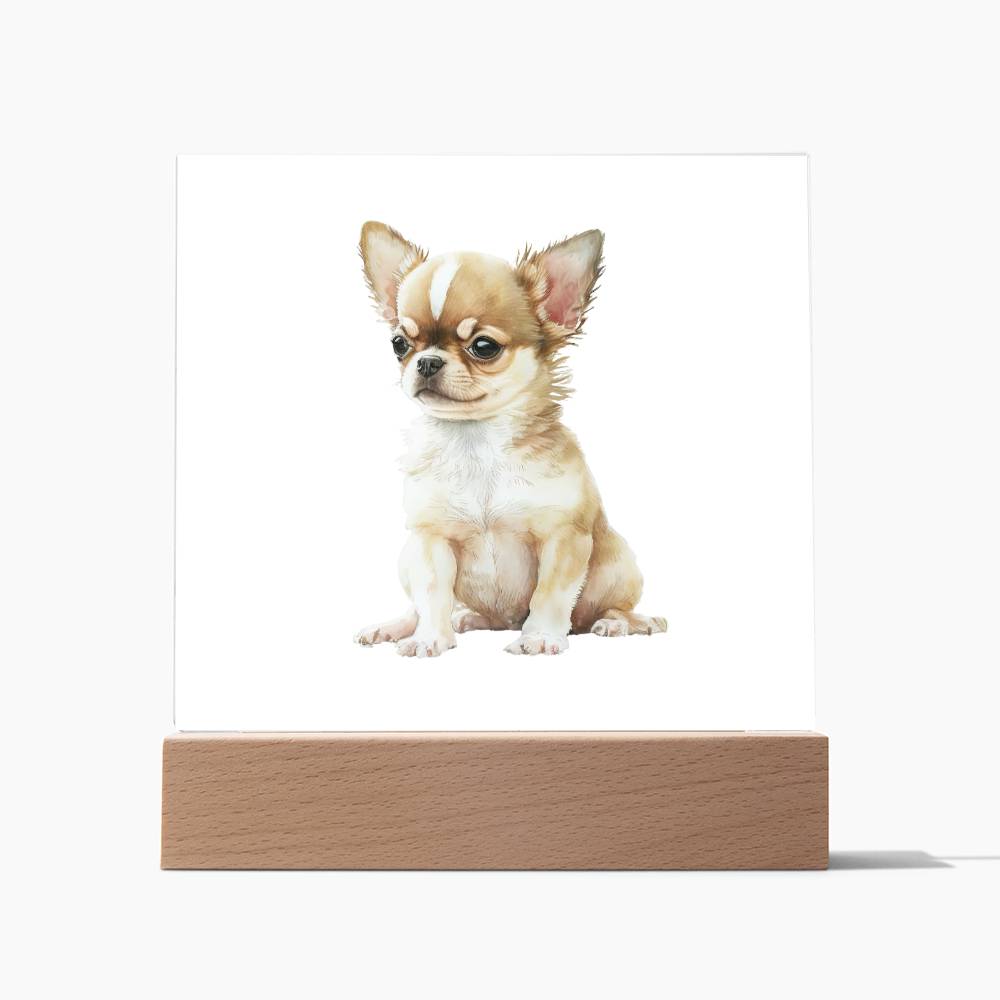 Dog Lover Collection (Watercolor) 05 - Square Acrylic Plaque