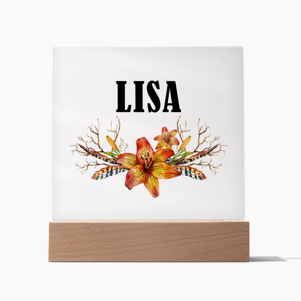 Lisa v3 - Square Acrylic Plaque