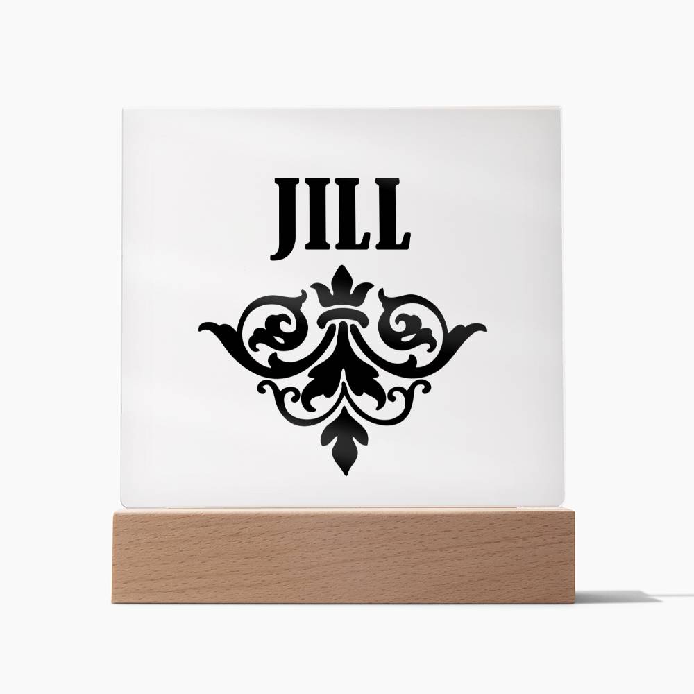 Jill v01 - Square Acrylic Plaque