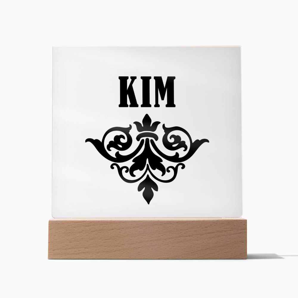 Kim v01 - Square Acrylic Plaque