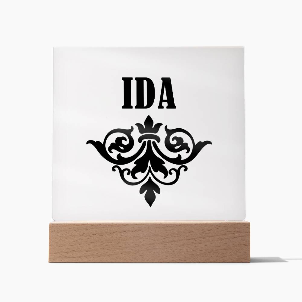 Ida v01 - Square Acrylic Plaque