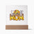 Softball Mom v2 - Square Acrylic Plaque