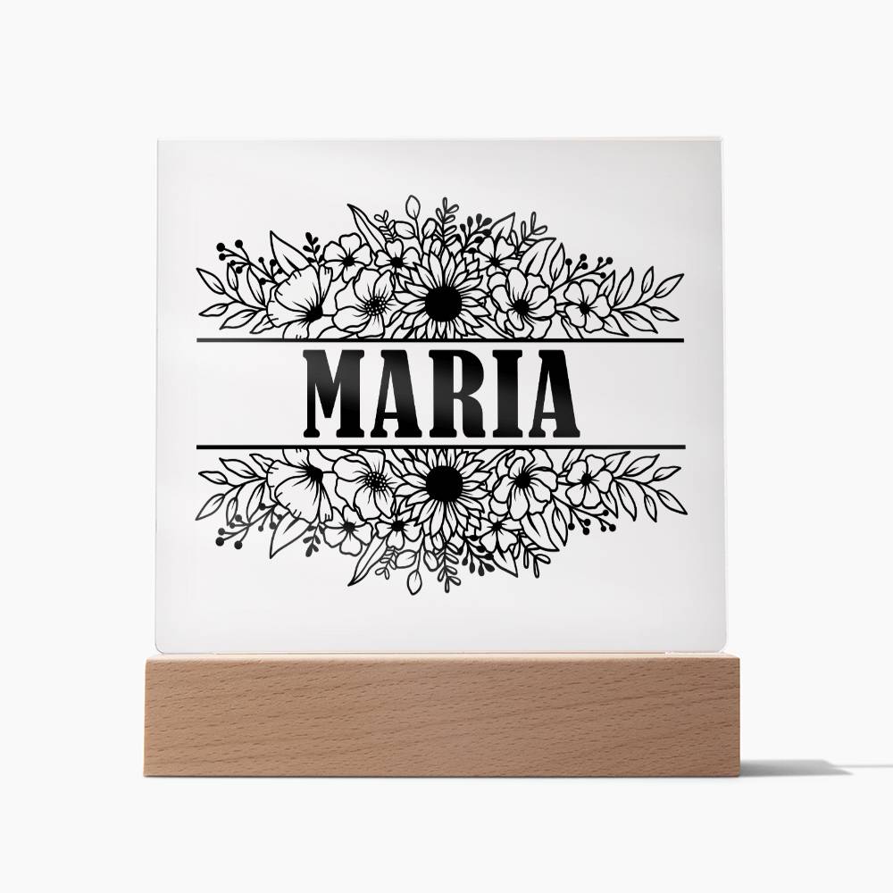 Maria v2 - Square Acrylic Plaque
