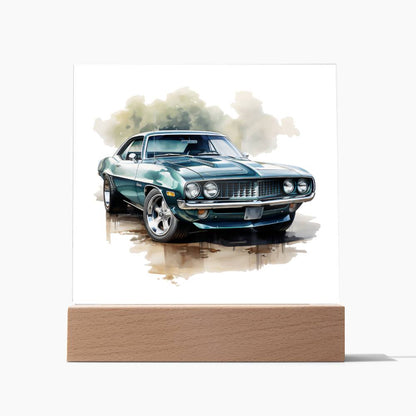 Muscle Car 13 - Square Acrylic Plaque