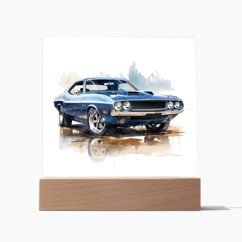 Muscle Car 02 - Square Acrylic Plaque