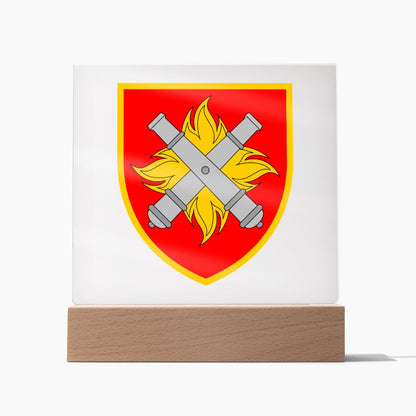 27th Rocket Artillery Brigade (Ukraine) - Square Acrylic Plaque