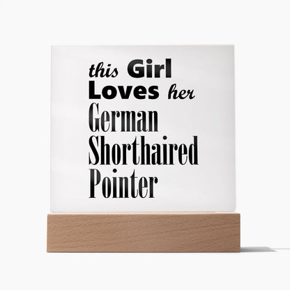 German Shorthaired Pointer - Square Acrylic Plaque