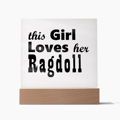 Ragdoll - Square Acrylic Plaque