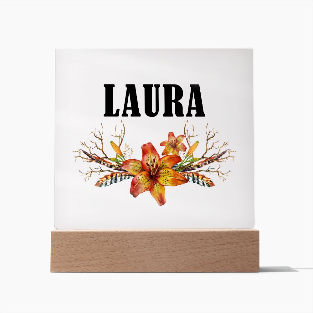 Laura v3 - Square Acrylic Plaque