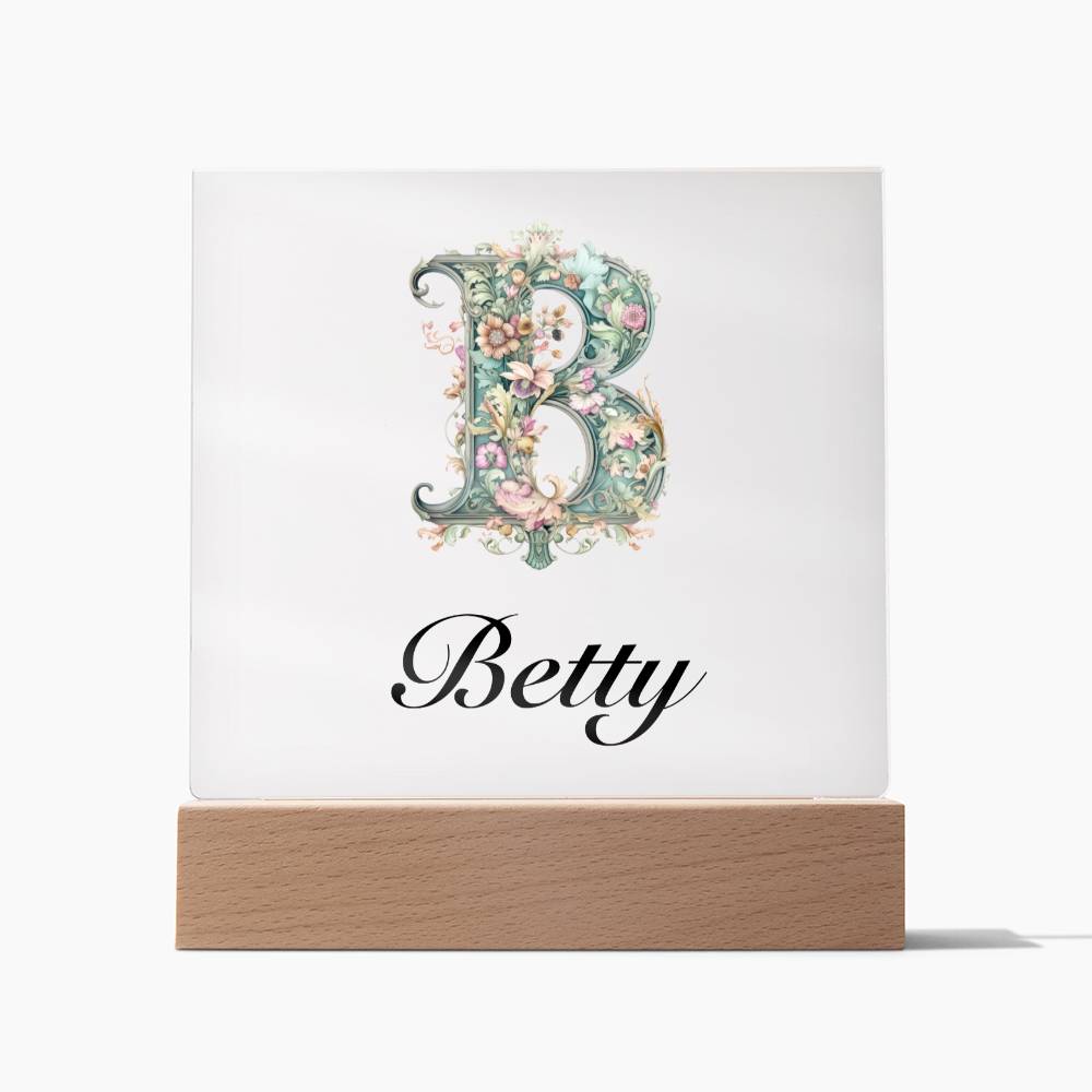 Betty 01 - Square Acrylic Plaque