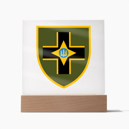 28th Mechanized Brigade (Ukraine) - Square Acrylic Plaque