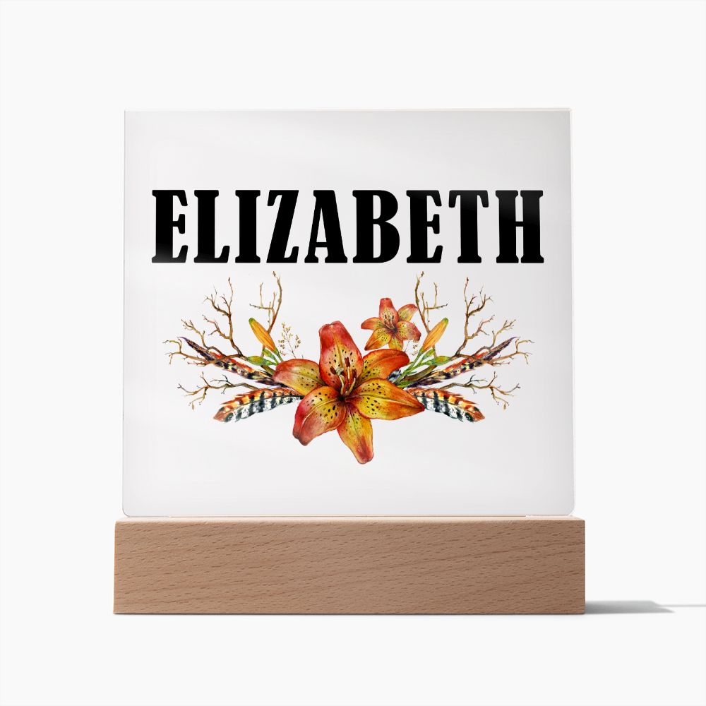 Elizabeth v3 - Square Acrylic Plaque
