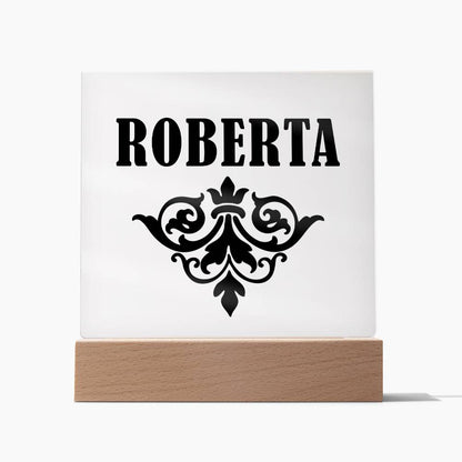 Roberta v01 - Square Acrylic Plaque
