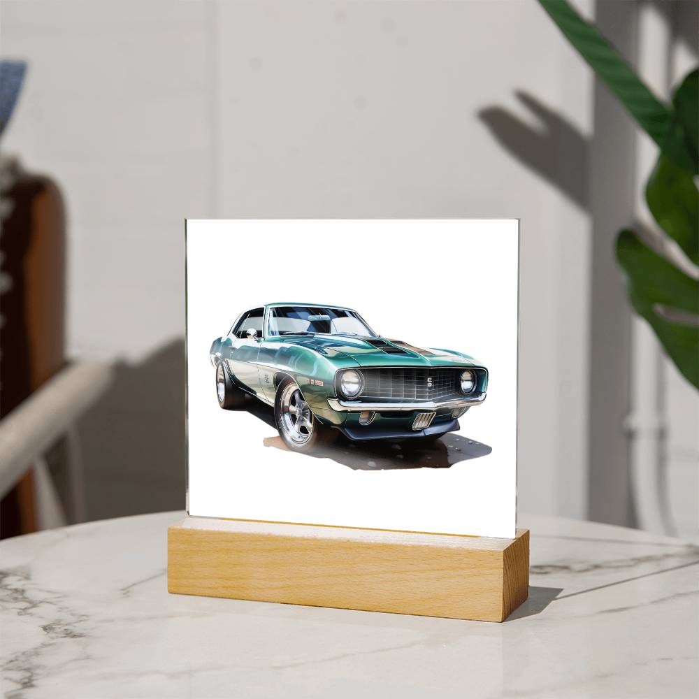 Muscle Car 09 - Square Acrylic Plaque