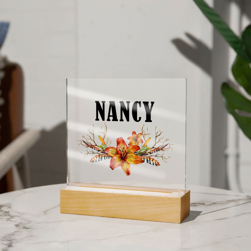 Nancy v3 - Square Acrylic Plaque