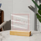 Junior Bridesmade (Rose) - Square Acrylic Plaque