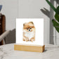 Dog Lover Collection (Watercolor) 11 - Square Acrylic Plaque