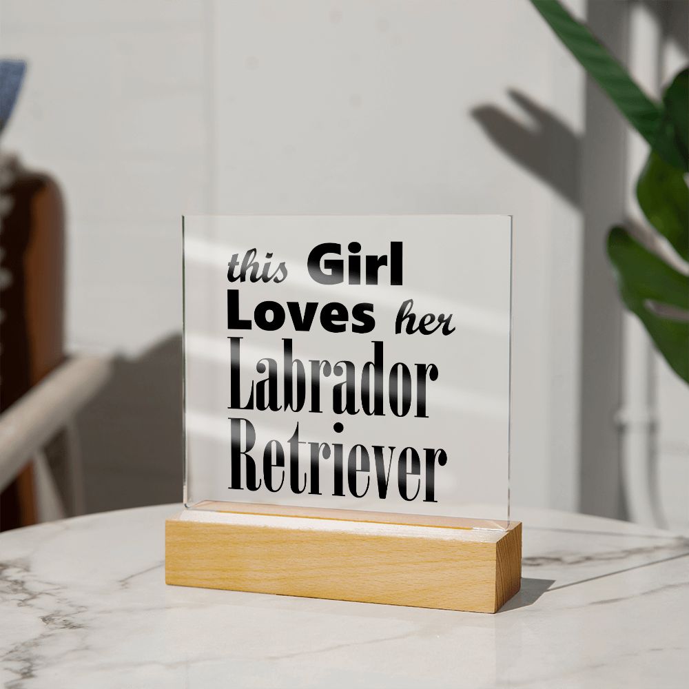 Labrador Retriever - Square Acrylic Plaque