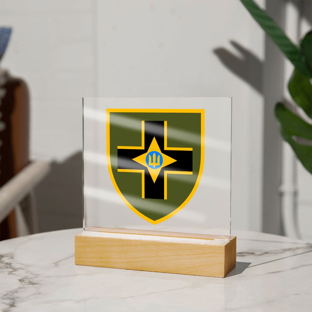 28th Mechanized Brigade (Ukraine) - Square Acrylic Plaque