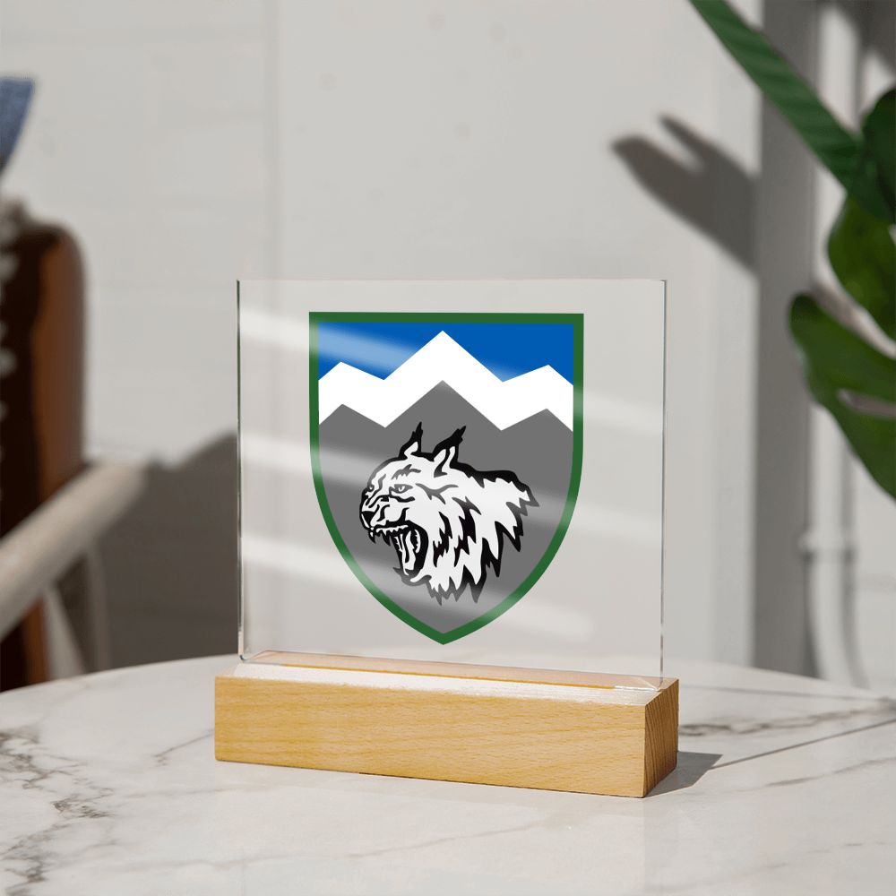 108th Mountain Assault Battalion (Ukraine) - Square Acrylic Plaque