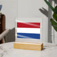 Dutch Flag - Square Acrylic Plaque