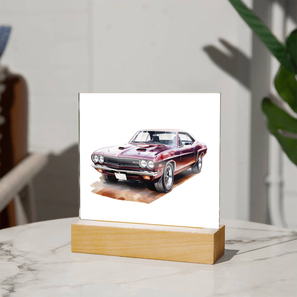 Muscle Car 10 - Square Acrylic Plaque