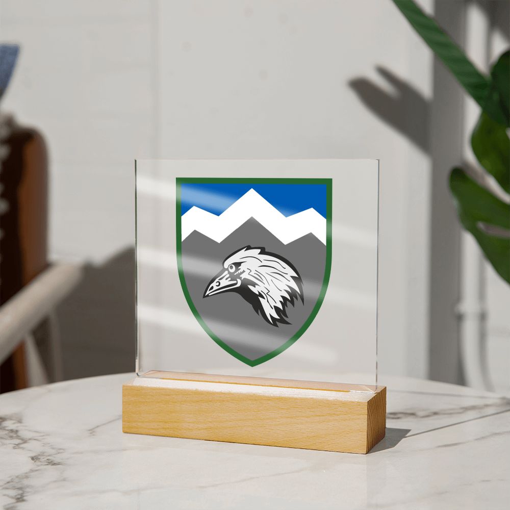 109th Mountain Assault Battalion (Ukraine) - Square Acrylic Plaque