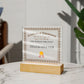 World's Greatest Telemarketer - Square Acrylic Plaque