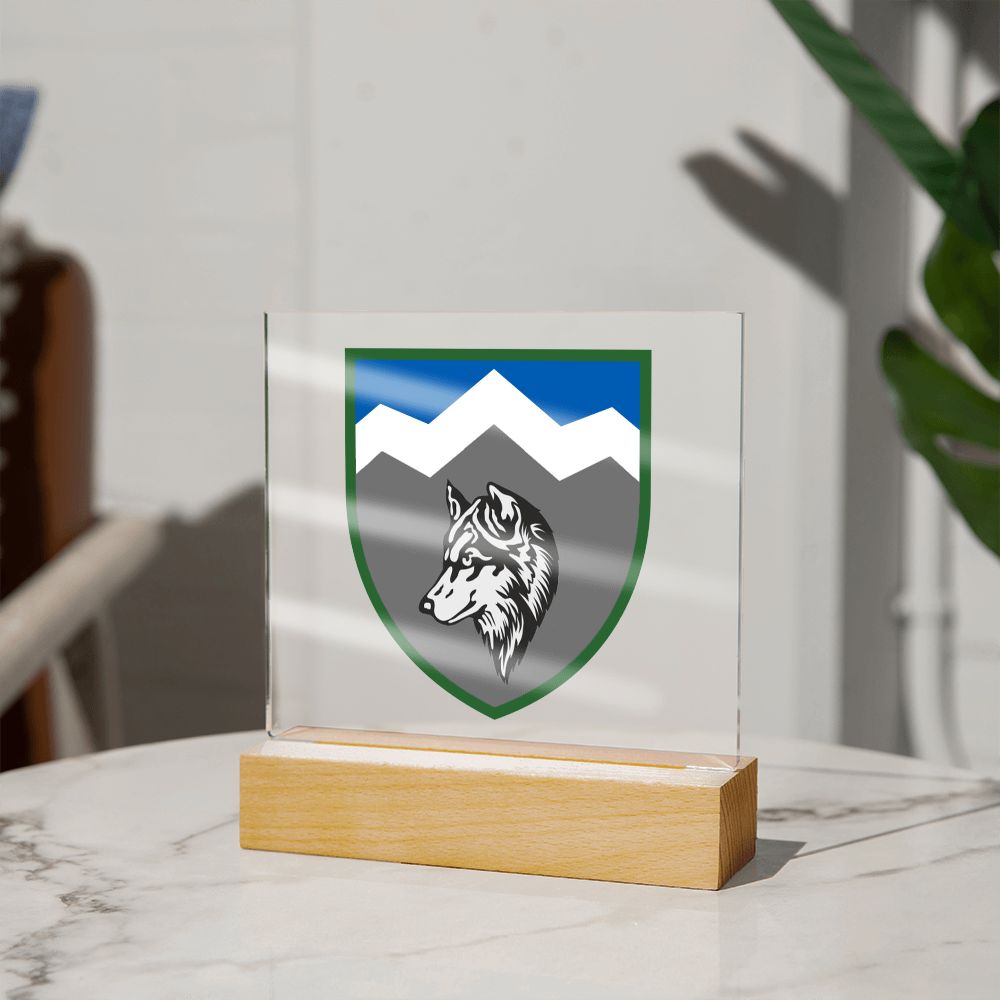 8th Mountain Assault Battalion (Ukraine) - Square Acrylic Plaque