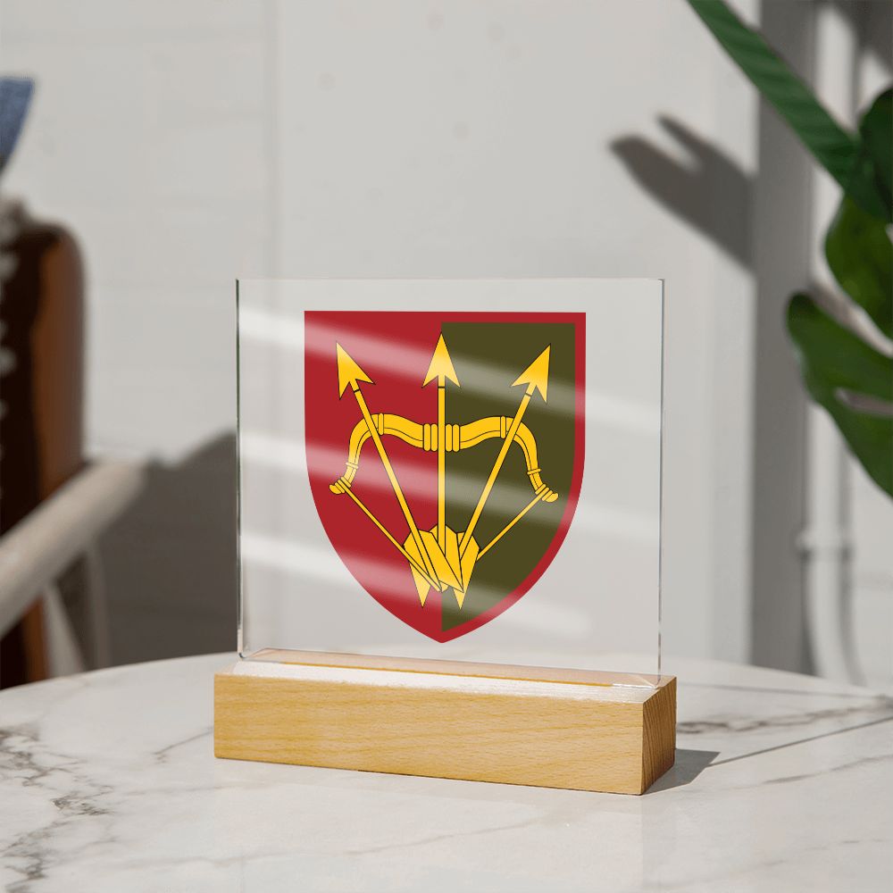 1129th Air Defence Missile Regiment (Ukraine) - Square Acrylic Plaque