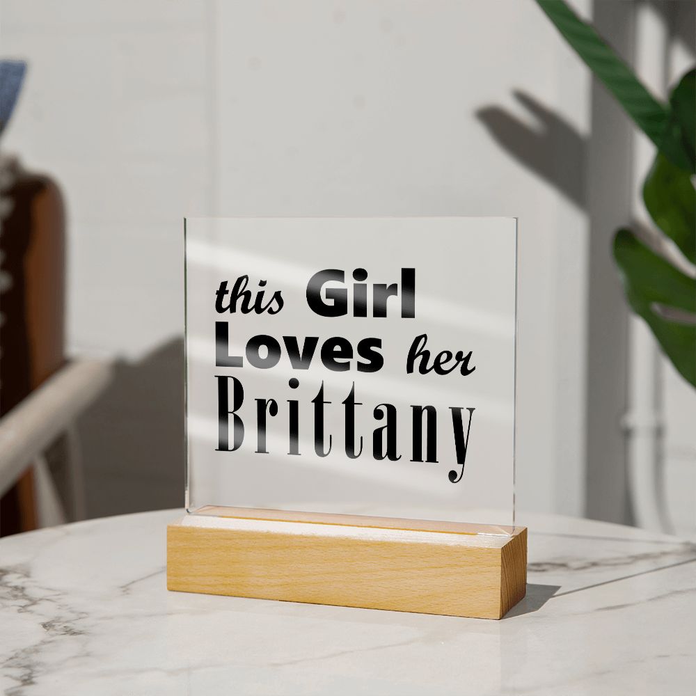 Brittany - Square Acrylic Plaque
