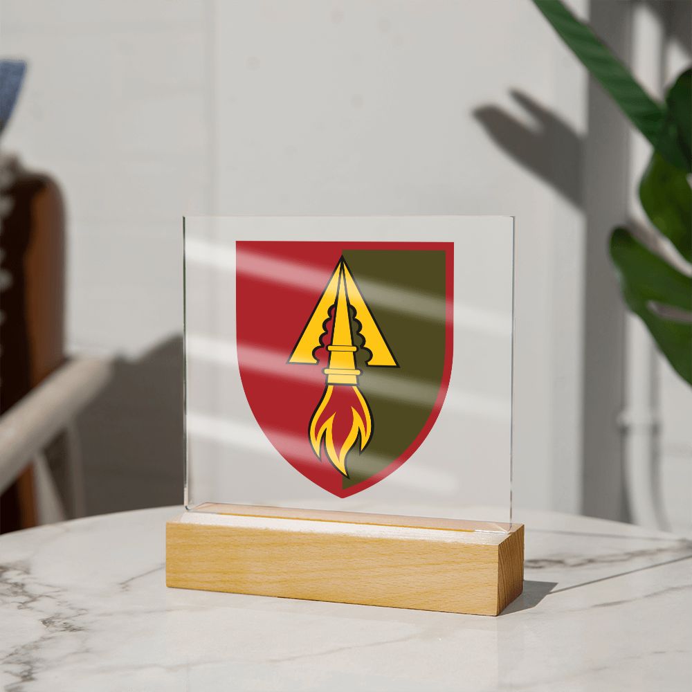 1039th Air Defence Missile Regiment (Ukraine) - Square Acrylic Plaque