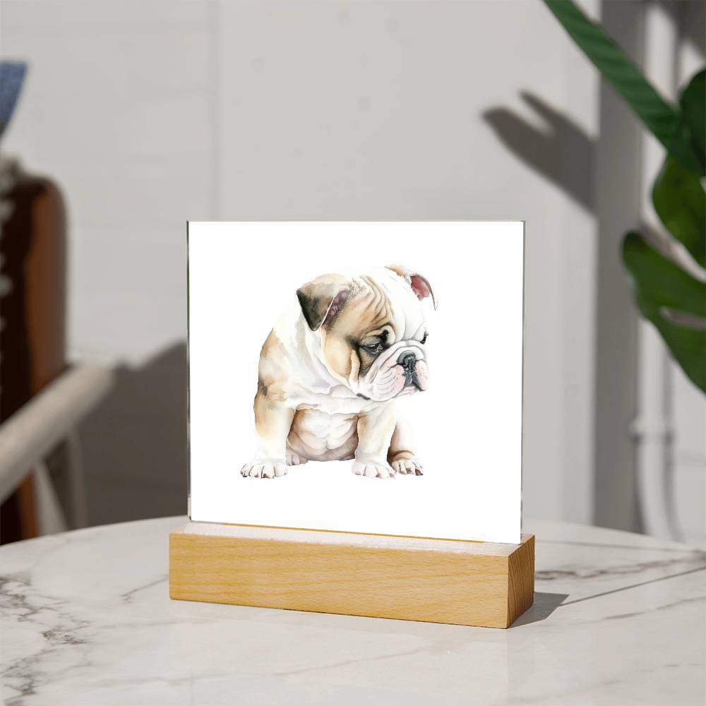 Dog Lover Collection (Watercolor) 03 - Square Acrylic Plaque