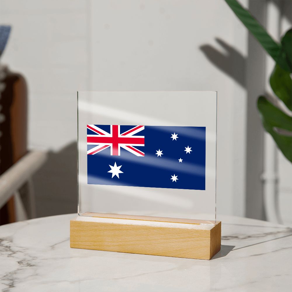 Australian Flag - Square Acrylic Plaque