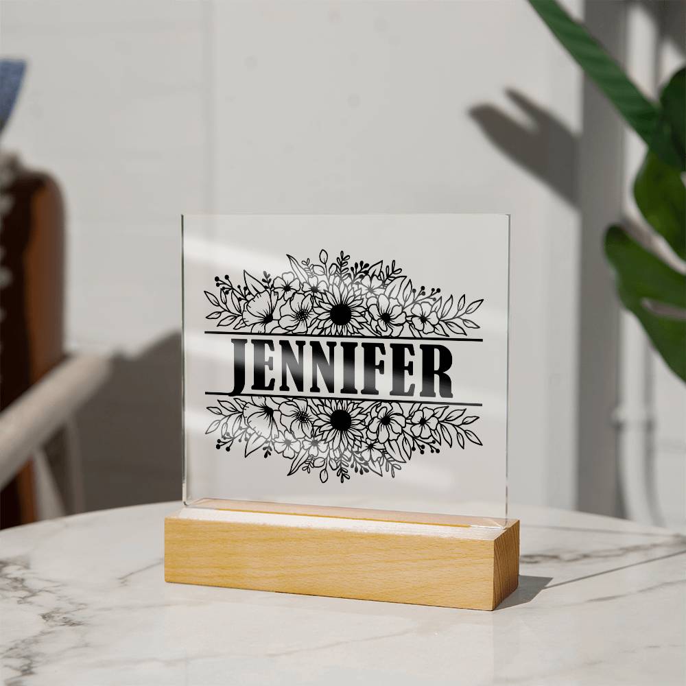 Jennifer v2 - Square Acrylic Plaque