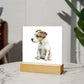 Dog Lover Collection (Watercolor) 10 - Square Acrylic Plaque