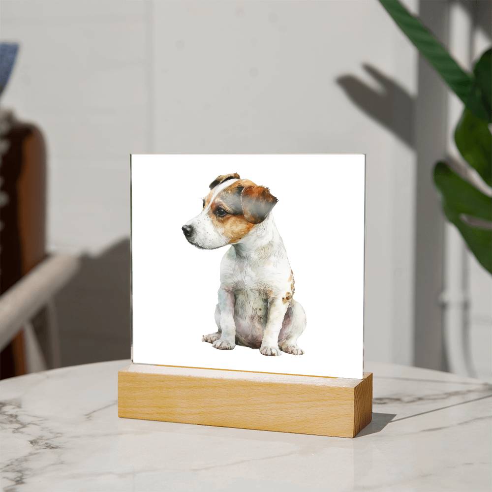 Dog Lover Collection (Watercolor) 10 - Square Acrylic Plaque